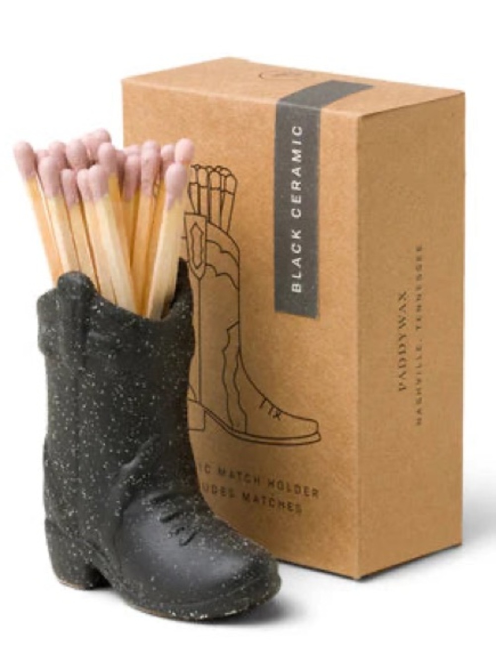 NWT! Cowboy Boot Match Holder, BLACK